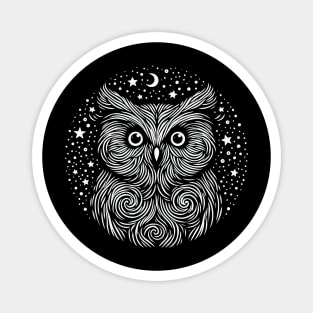 Owl Silhouette Magnet